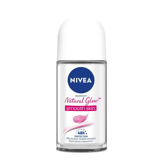 NIVEA Natural Glow Smooth Skin Deodorant Roll On for Women- 50ml