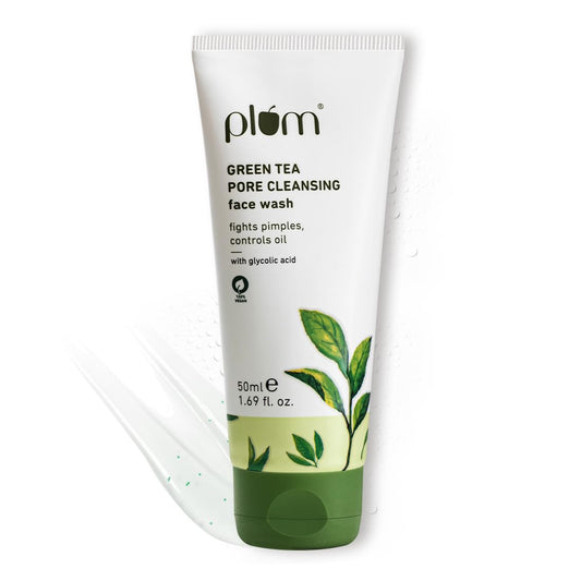 Plum Green Tea Pore Cleansing Face Wash For Oily Skin | With Glycolic Acid | Controls Excess Oil :- 100 ml