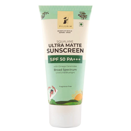 Pilgrim Squalane ULTRA MATTE SUNSCREEN SPF 50 PA+++  50 gm