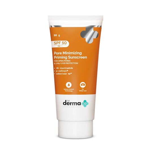 The Derma Co Pore Minimizing Priming Sunscreen With SPF 50 - 50 gms