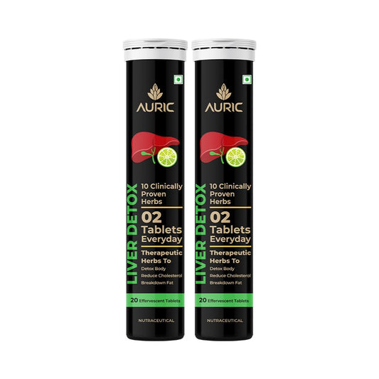 Auric Liver Detox Effervescent Tablet Drop Fizz & Drink