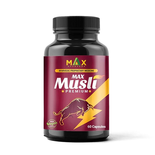 Max Ayurveda Musli Premium Capsules For Men - 60 Capsules