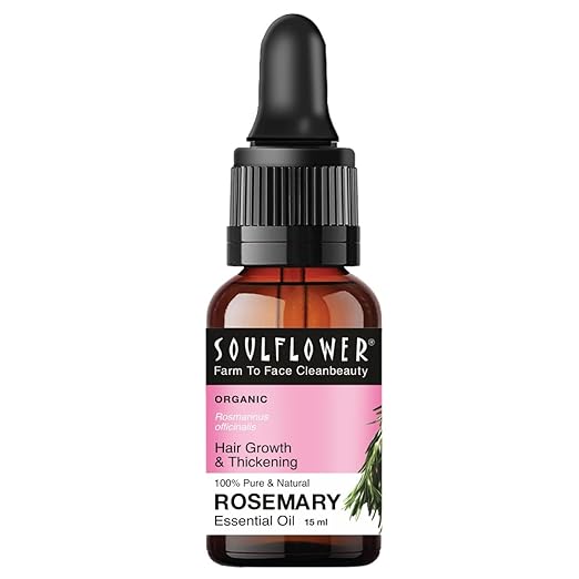 Soulflower Rosemary Essential Oil - 15 ml