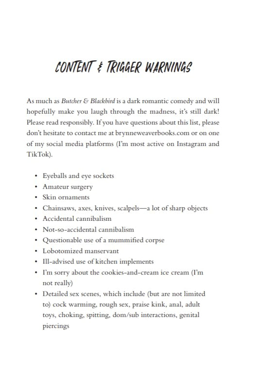 Butcher & Blackbird:  (Paperback)