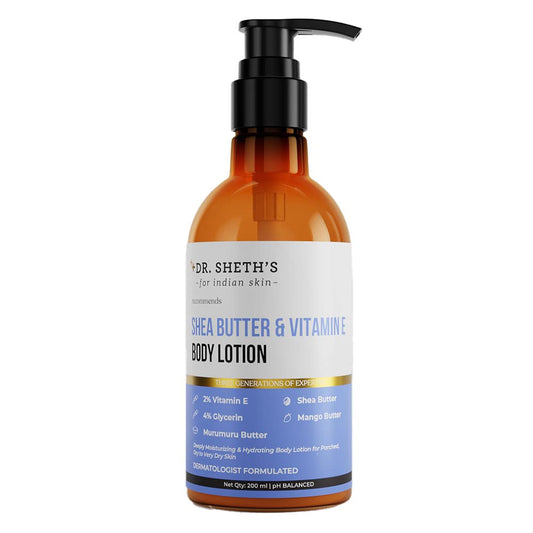 Dr. Sheth's Shea Butter & Vitamin E Body Lotion -200 ml