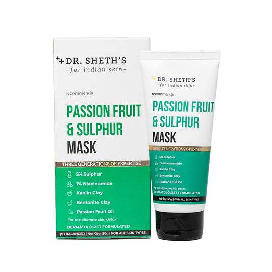 Dr. Sheth's Passion Fruit & Sulphur Face Mask -50 gm