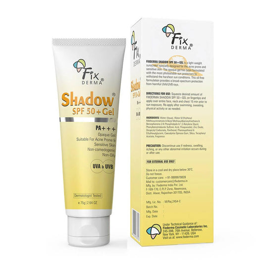 Fixderma Shadow SPF 50+ Gel For Oily Skin -75 gm