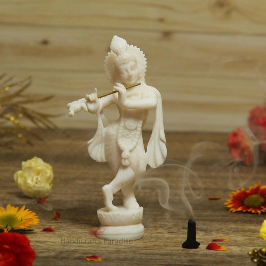 Handicrafts Paradise Resin Standing Krishna Idol