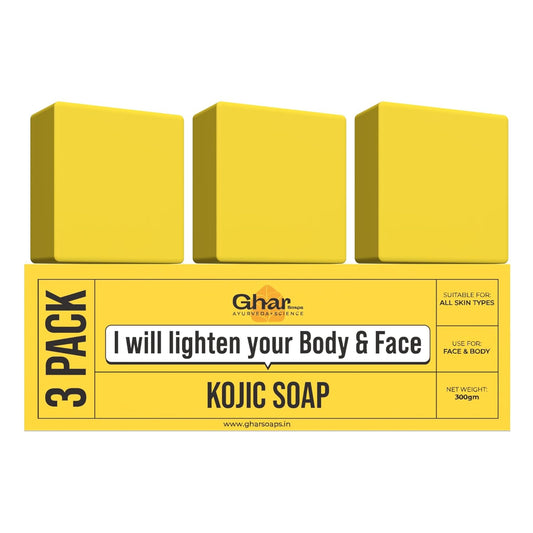 GHAR SOAPS Kojic Acid 2% Soap with Niacinamide -(Pack of 2) (100 g x 2)