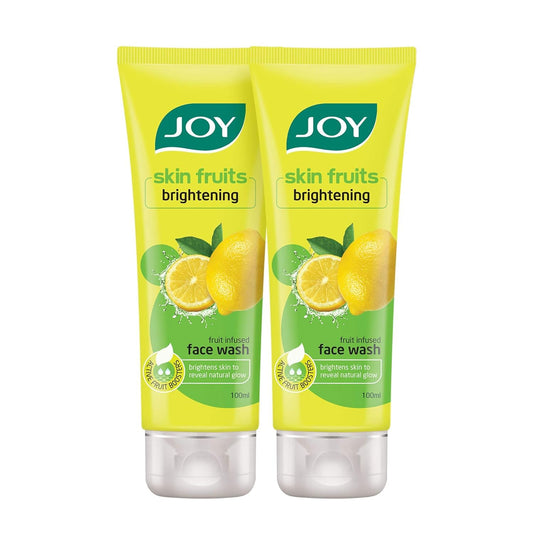 Joy  Lemon Face Wash pack of 2 (2X100ml) Vitamin C For Naturally Glowing Skin