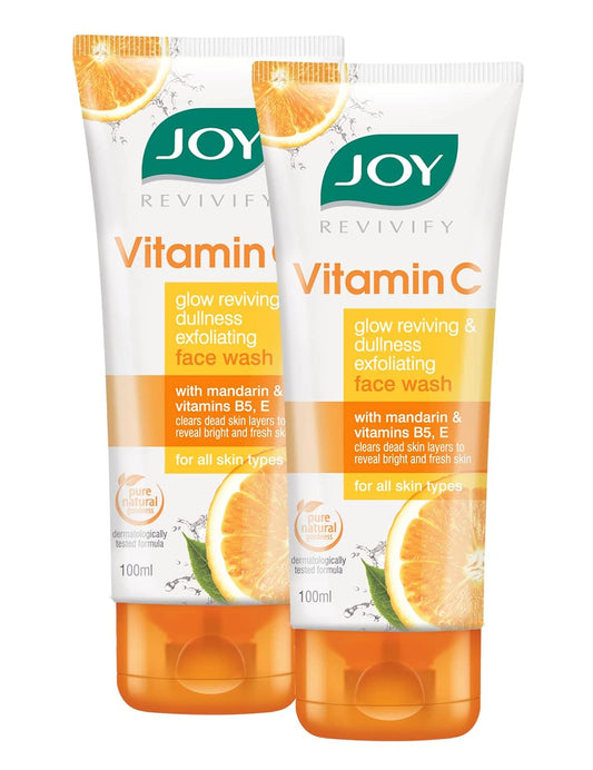 Joy Vitamin C Face Wash For Glowing Skin (2X100ml) pack of 2