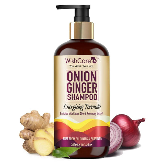 WishCare Red Onion Ginger Shampoo & Conditioner Kit (Shampoo and Conditioner combo)-300ml