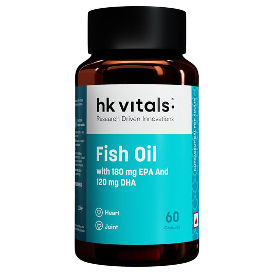 HealthKart HK Vitals Fish Oil for Men and Women | 60 Capsules