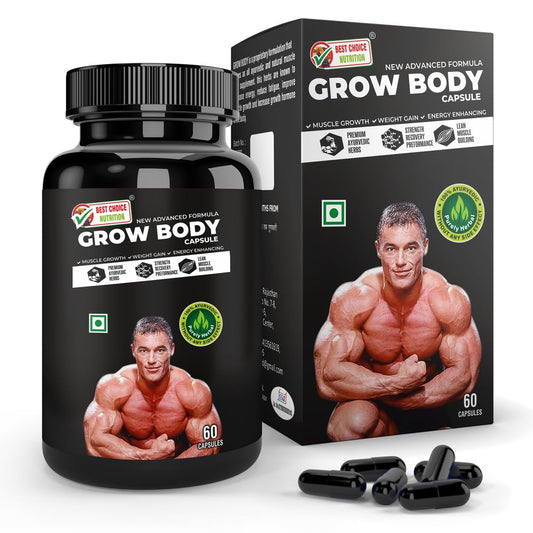 Best Choice Nutrition Grow Body Capsules - 60 Caps