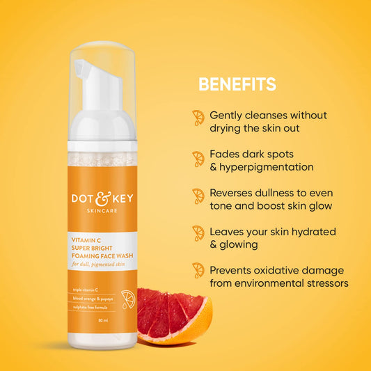 Dot & Key Vitamin C Super Bright Foaming Face Wash -80 ml