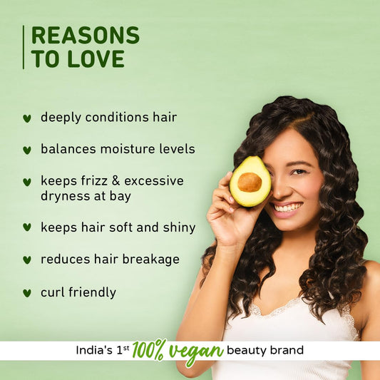 Plum Avocado Hair Mask For Frizzy, Curly And Wavy Hair With Avocado Oil, Argan Oil & Shea Butter :- 250Gm