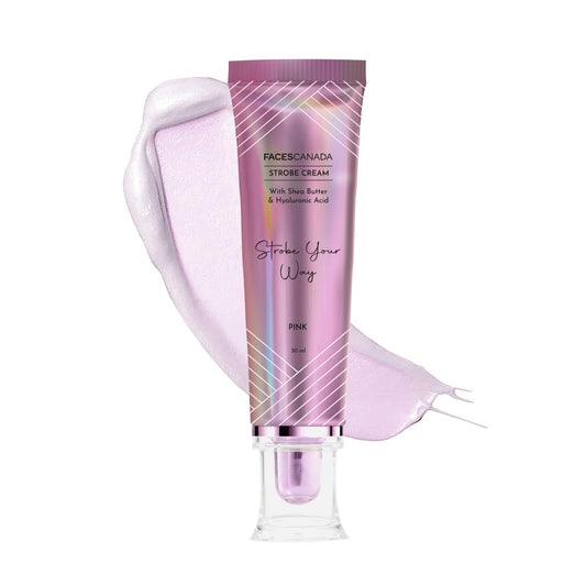 FACES CANADA Strobe Cream  Primer + Highlighter + Moisturizer - 30gm  Illuminating & Glowing Makeup Base