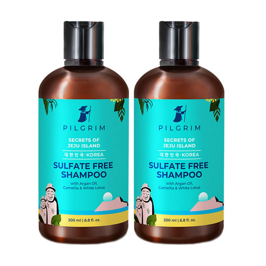 PILGRIM  Shampoo with Argan Oil Pack of 2 (200ml X 200ml)