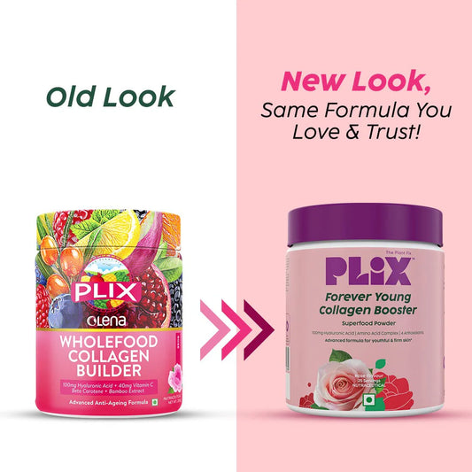 PLIX The Plant Fix Wholefood Collagen Builder Powder for Skin - Rose -200 gm