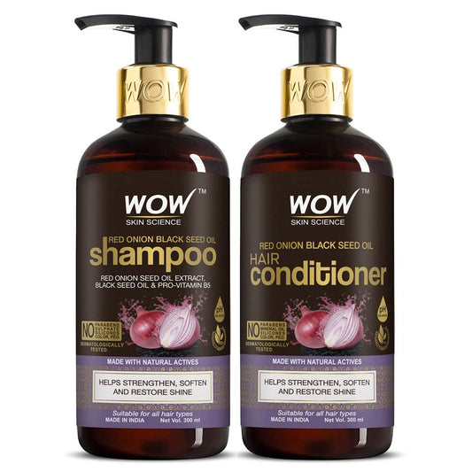 Wow Skin Science Onion Oil Shampoo & Conditioner 600ml