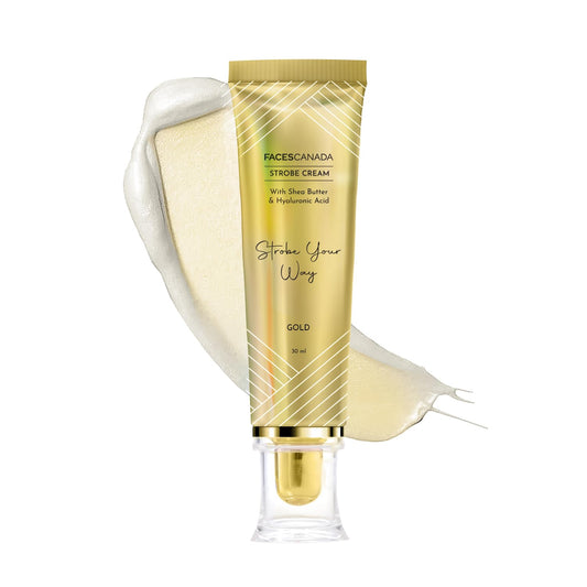 FACES CANADA Strobe Cream  Primer + Highlighter + Moisturizer - 30gm  Illuminating & Glowing Makeup Base