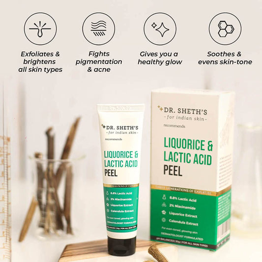 Dr. Sheth's Liquorice & Lactic Acid Peel Mask-30 gm