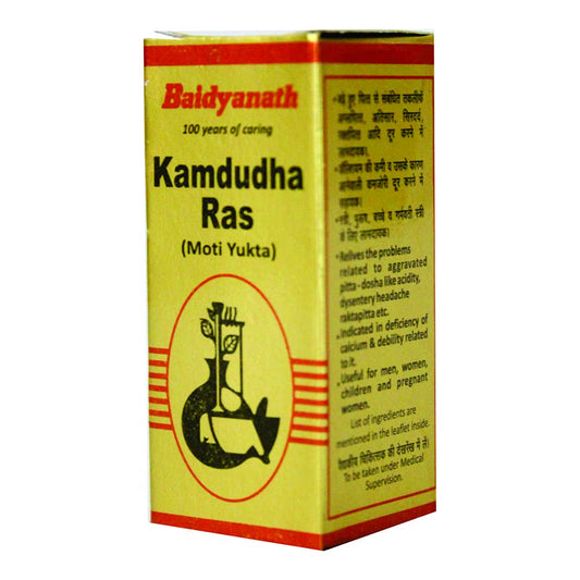 Baidyanath Jhansi Kamdudha Ras with Moti Yukta -25 tabs