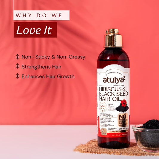 Atulya Hibiscus & Black Seed Hair Oil -200 ml