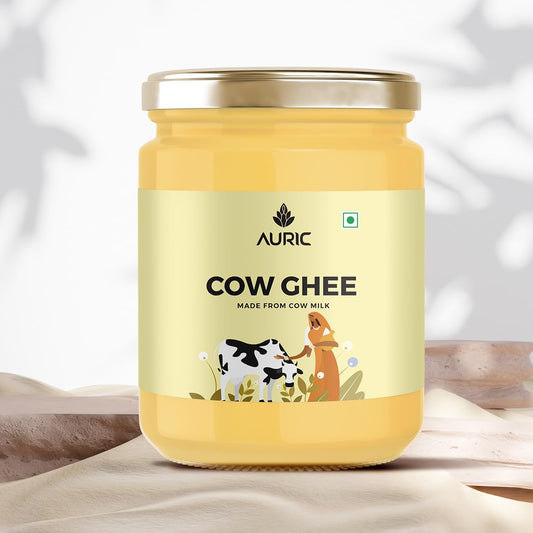 Auric Bilona Cow Ghee 1 Litre Glass Jar