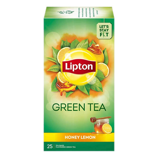 Lipton Honey Lemon Green Tea Bags, - 25 Pieces