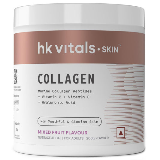 HealthKart Hk Vitals Marine Collagen Supplements Powder (Mixed Fruit, 200 Gram)