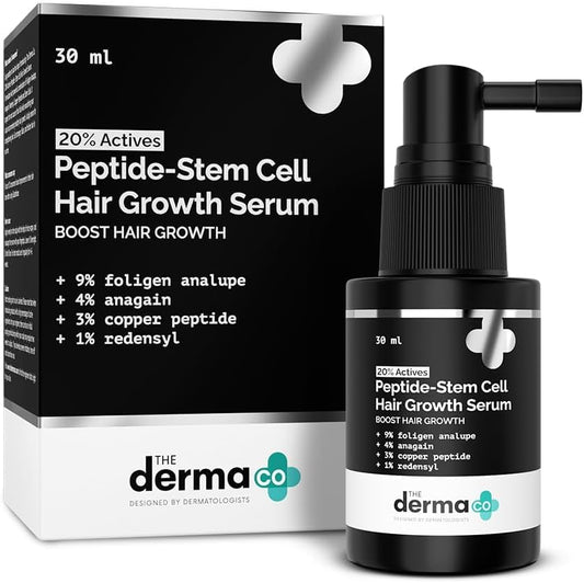 The Derma Co. 20% Actives Peptide Stem Growth Serum- 30ml