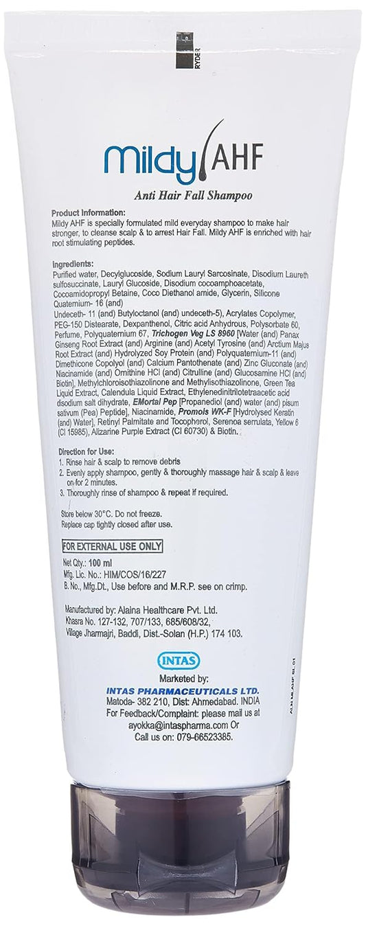 Intas Mildy AHF Anti Hair Fall Shampoo -100 ml