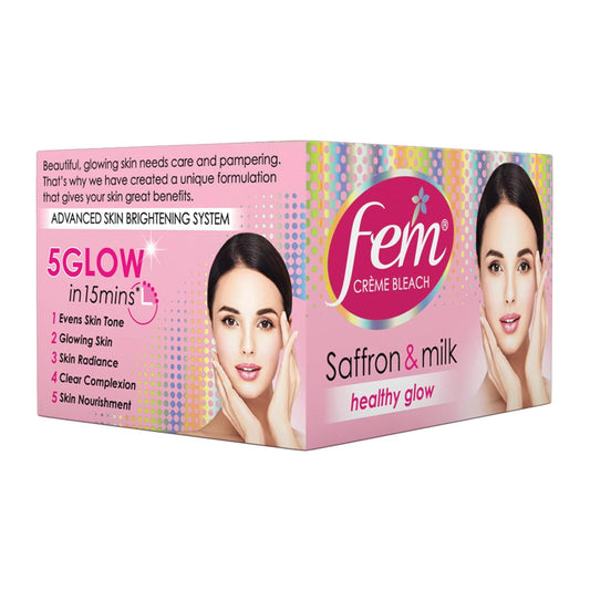 Fem Fairness Naturals Saffron Skin Bleach - 24g