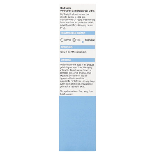 Neutrogena Oil Free Face Moisturizer SPF 15 For Long Lasting-100ml