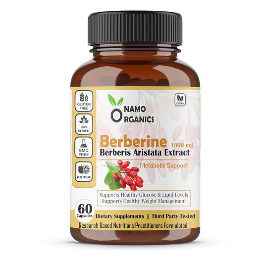 Namo Organics Berberine - 60 Capsules