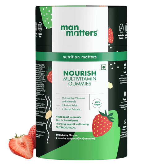 Man Matters Multivitamin Gummies For Men - Strawberry Flavor -60 Gummies