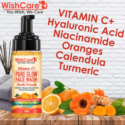 WishCare Vitamin C+ Pure Glow Face Wash - 150 ml