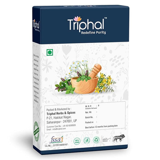 Triphal Triphala Powder - Contains Organic Haritaki, Bibhitaki and Amalaki