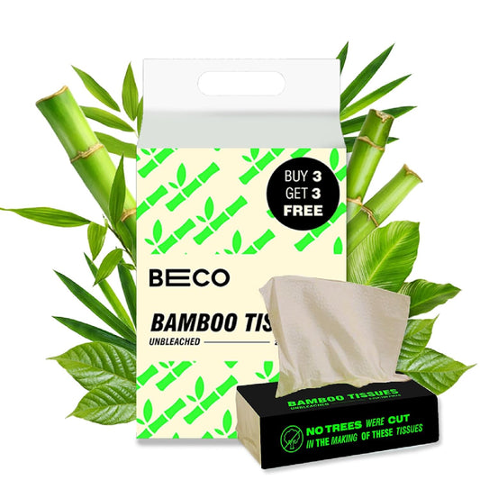 Beco Bamboo Soft Facial Tissue Papers- 100 Pulls .