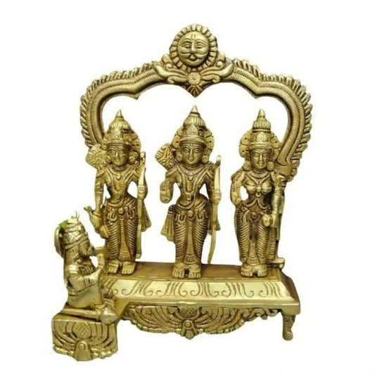 Brass Handcrafted Shree Ram Ji Sita Laxman Hanuman Statue Idol