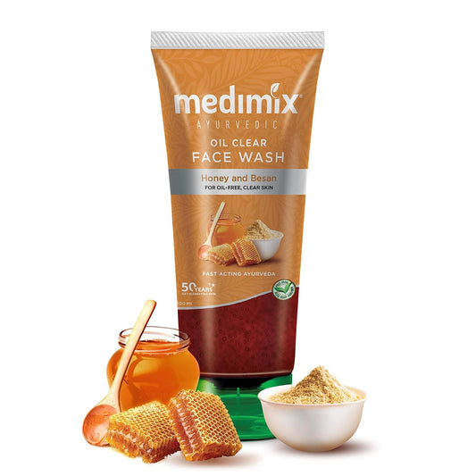 Medimix Ayurvedic Oil clear Face Wash | With Honey and Besan| 100 ml