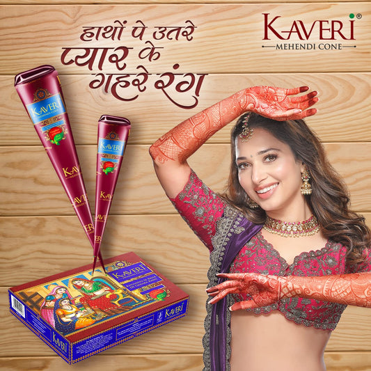 Natural Kaveri Temporary Tattoo Mehandi PACK OF 6