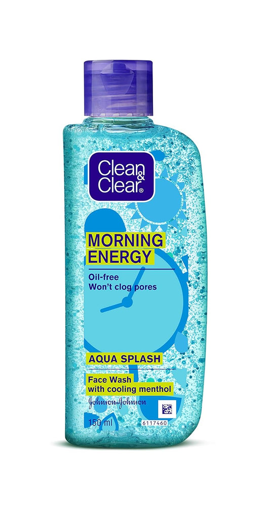 Clean & Clear Morning Energy Aqua Splash, Blue, 150 ml