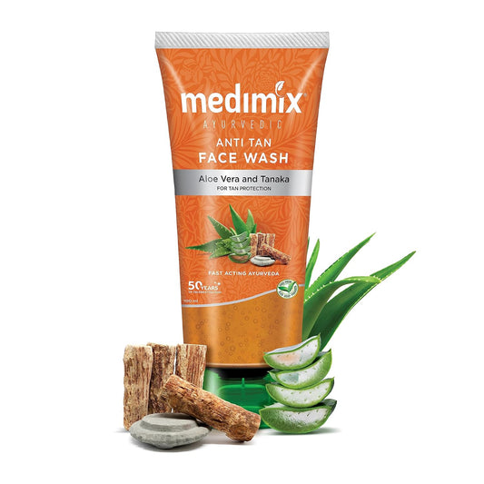 Medimix Ayurvedic Anti Tan Face Wash With Aloe vera and Tanaka| 100 ml