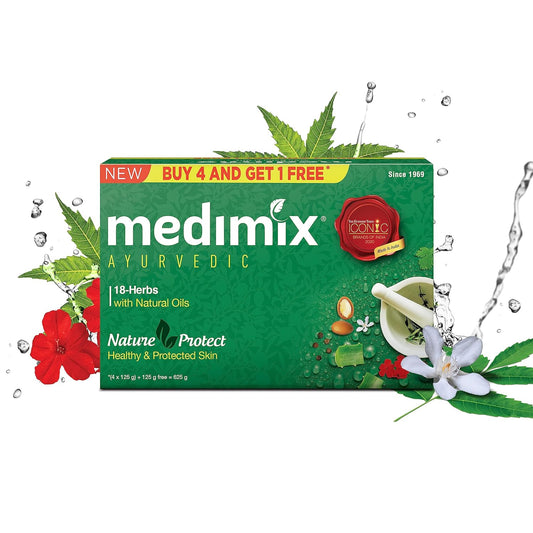 Medimix Ayurvedic Classic 18 Herbs Bathing Soap   125g