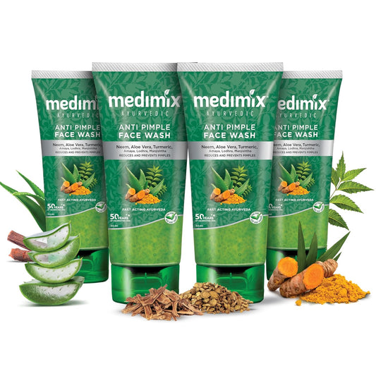 Medimix Ayurvedic Anti Pimple Face Wash 50ml  With Neem, Aloe Vera, and Turmeric