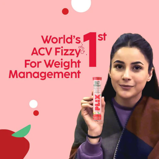 PLIX The Plant Fix Apple Cider Vinegar Effervescent Tablet