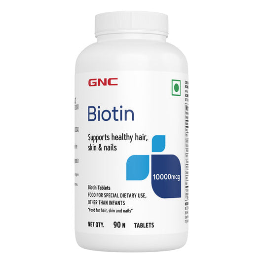 GNC Biotin 10,000mcg Reduces Hair Fall & Promotes New Hair Growth