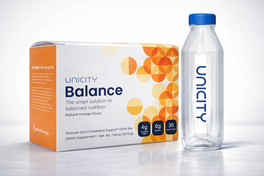 Unicity Balance Orange Drink Mix 30 Sachets with Free Bottle
